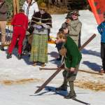 Das Ziel erreicht beim Nostalgie-Skirennen 2014 in Wagrain